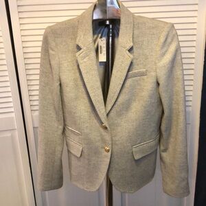 Brand New With Tags Classic Grey J Crew Tweed Blazer or Jacket